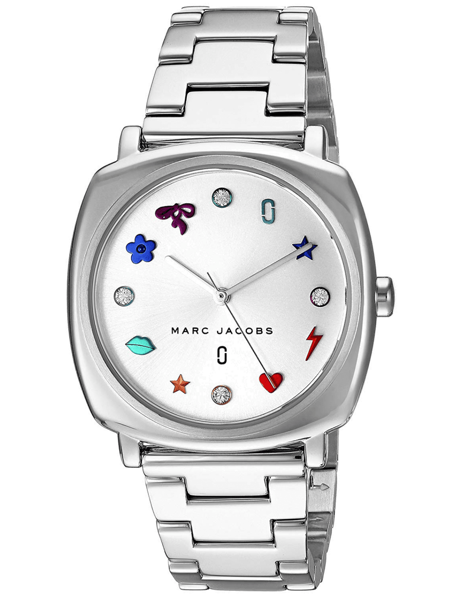 Marc Jacobs Mandy Silver Dial Silver Steel Strap Watch for Women - MJ3548