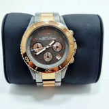 Marc Jacobs Marc Chronograph Grey Dial Two Tone Steel Strap Watch for Men - MBM3157