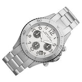Marc Jacobs Marc Chronograph Silver Dial Silver Steel Strap Watch for Men - MBM3155