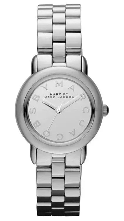 Marc Jacobs Marc Silver Dial Silver Steel Strap Watch for Women - MBM3173