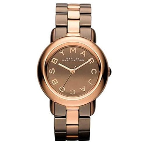 Marc Jacobs Marci Brown Dial Two Tone Steel Strap Watch for Women - MBM3171