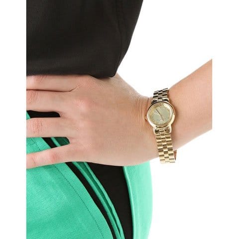 Marc Jacobs Marci Gold Dial Gold Steel Strap Watch for Women - MBM3174