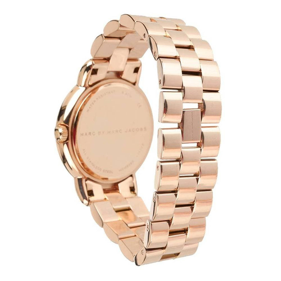 Marc Jacobs Marci Rose Gold Dial Rose Gold Steel Strap Watch for Women - MBM3099