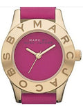 Marc Jacobs Purple Dial Purple Leather Strap Watch for Women - MBM1209