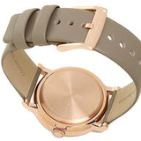 Marc Jacobs Baker Grey Dial Grey Leather Strap Watch for Women - MBM1266