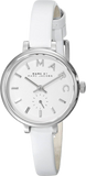 Marc Jacobs Sally White Dial White Leather Strap Watch for Women - MBM1350