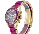 Marc Jacobs Rock Purple Dial Purple Stainless Steel Strap Watch for Women - MBM2576