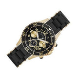 Marc Jacobs Rock Chrono Black Dial Black Rubber Strap Watch for Women - MBM2598