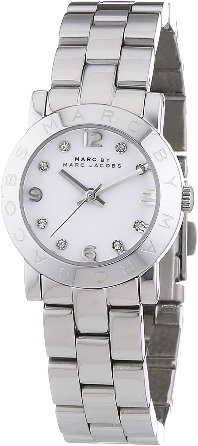 Marc Jacobs Mini Amy White Dial Silver Steel Strap Watch for Women - MBM3055