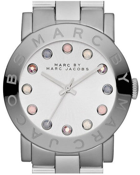 Marc Jacobs Amy Dexter Silver Dial Silver Steel Strap Watch for Women - MBM3214