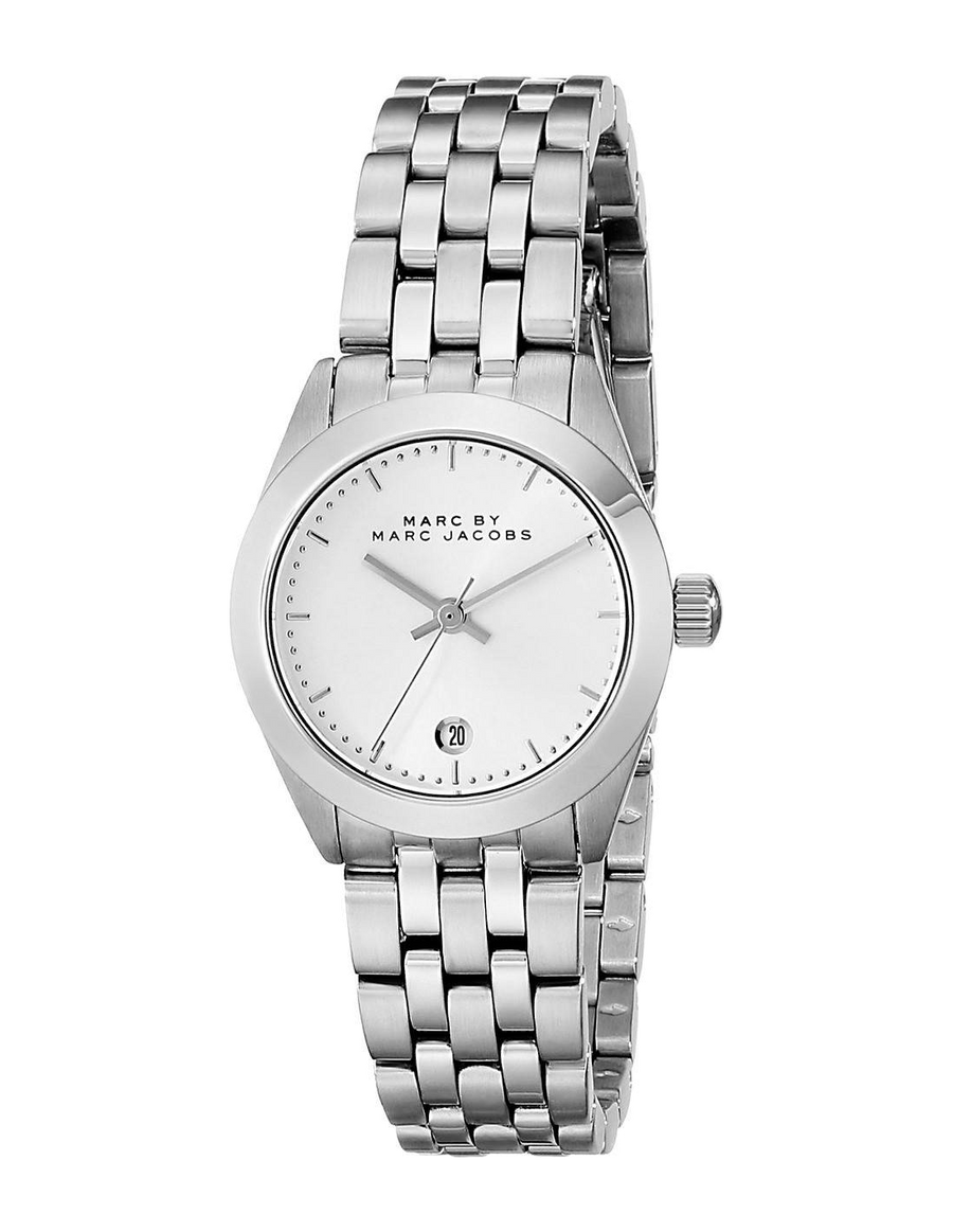 Marc Jacobs Peeker Silver Dial Silver Steel Strap Watch for Women - MBM3373