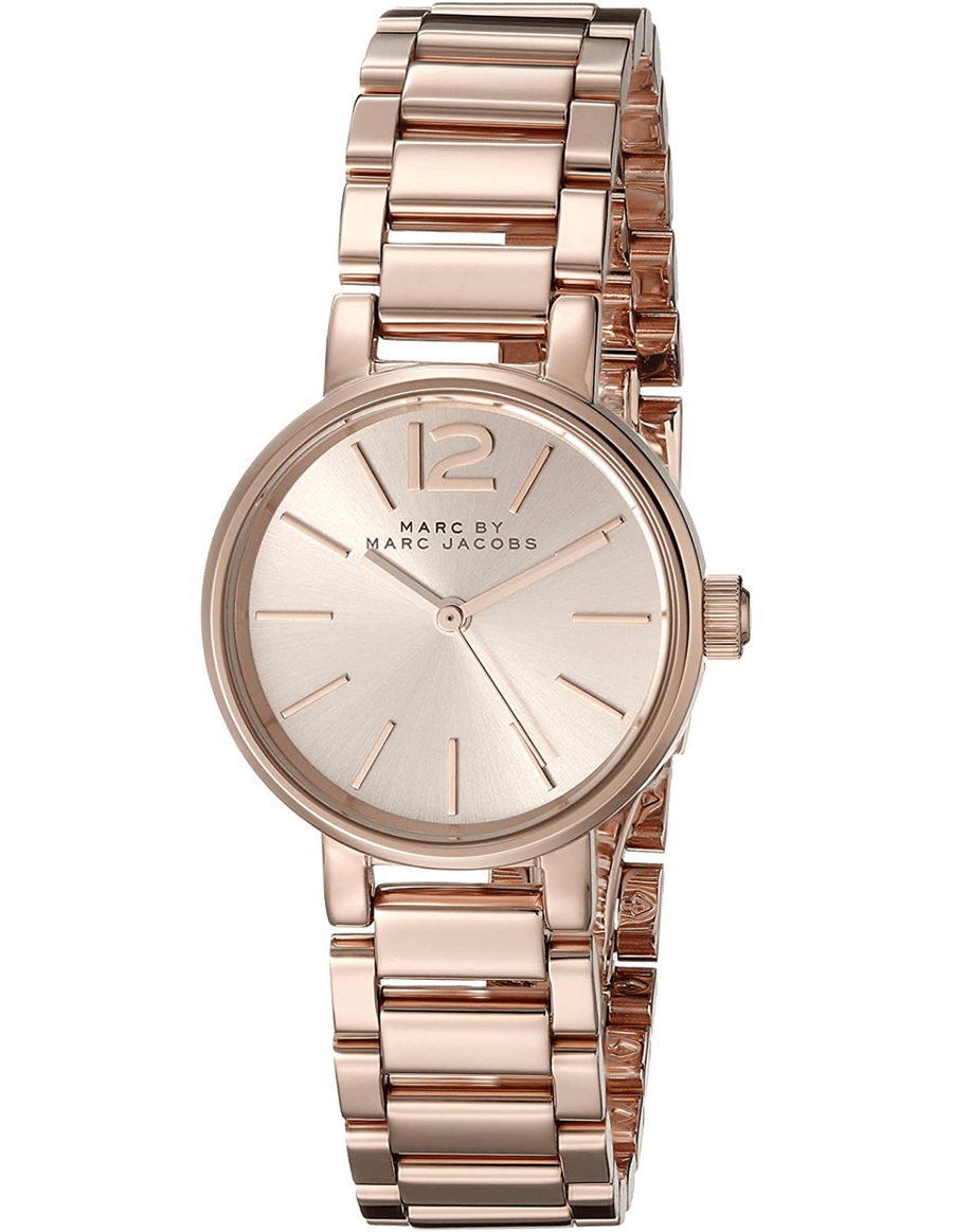 Marc Jacobs Peggy Rose Gold Dial Rose Gold Steel Strap Watch for Women - MBM3406