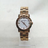 Marc Jacobs Mini Amy White Dial Rose Gold Steel Strap Watch for Women - MBM3078