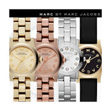 Marc Jacobs Mini Amy White Dial Silver Steel Strap Watch for Women - MBM3055