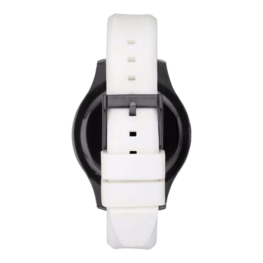 Marc Jacobs Miss Marc Flower White Dial White Silicone Strap Watch for Women - MBM5513