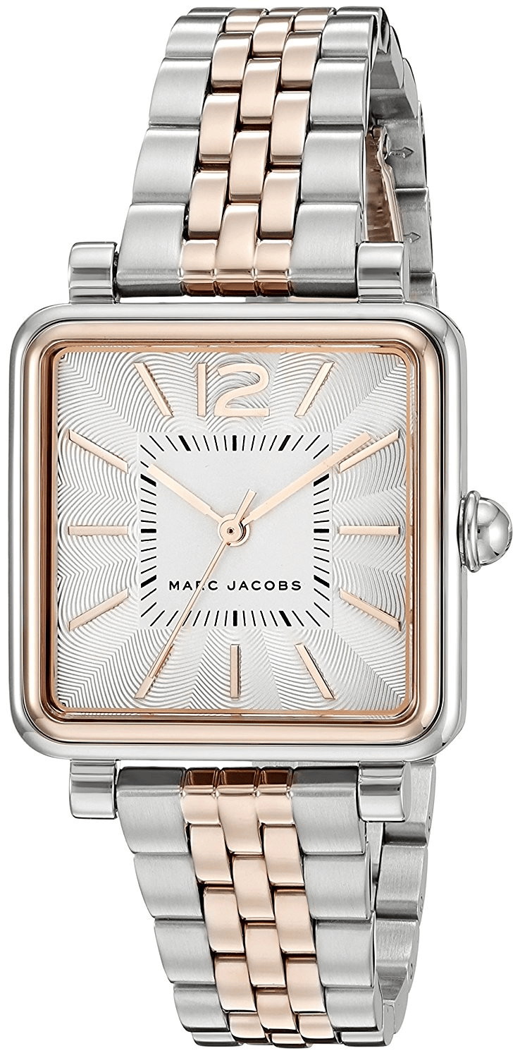 Marc Jacobs Vic Silver Dial Two Tone Steel Strap Watch for Women - MJ3463