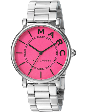 Marc Jacobs Roxy Fuchsia Dial Silver Stainless Steel Strap Watch for Women - MJ3524