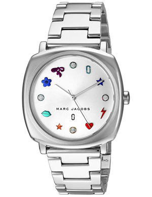 Marc Jacobs Mandy Silver Dial Silver Steel Strap Watch for Women - MJ3548