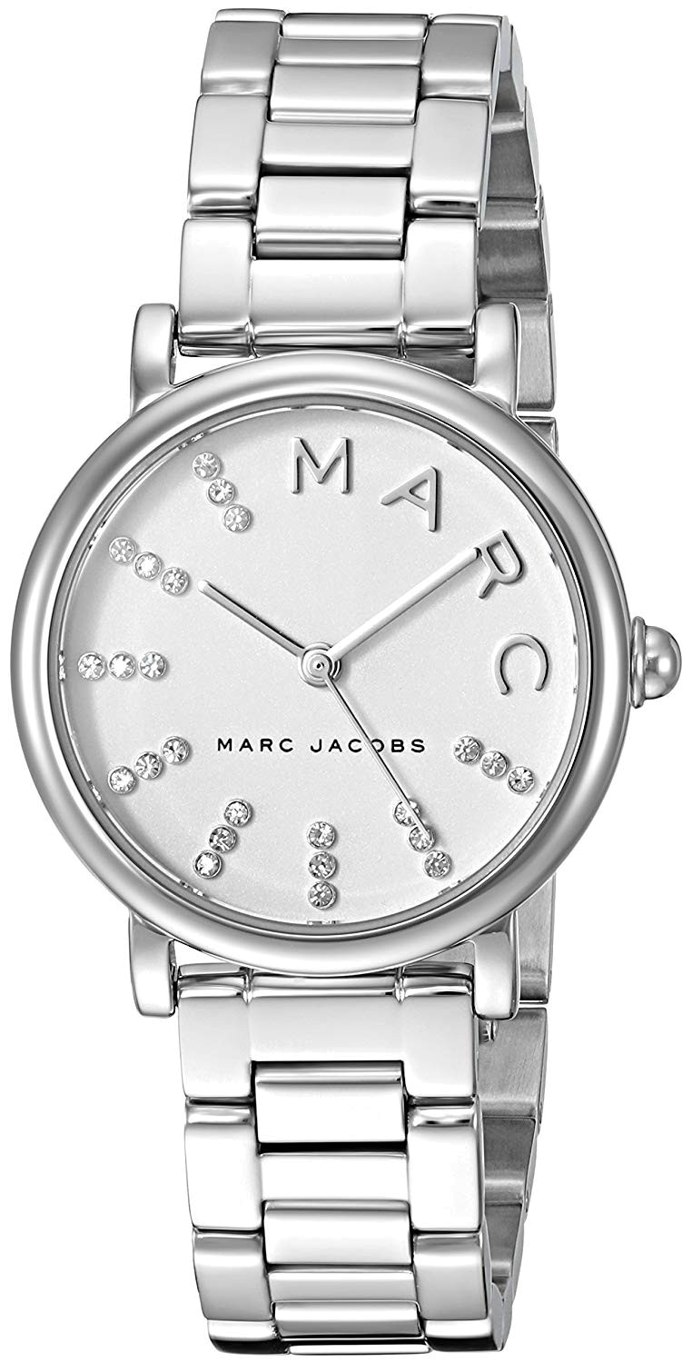 Marc Jacobs Roxy White Dial Silver Steel Strap Watch for Women - MJ3568