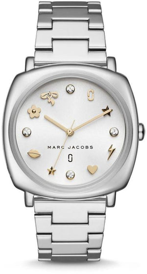 Marc Jacobs Mandy Silver Dial Silver Steel Strap Watch for Women - MJ3572