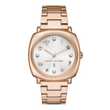 Marc Jacobs Mandy White Dial Rose Gold Steel Strap Watch for Women - MJ3574