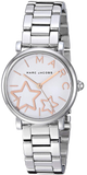 Marc Jacobs Classic White Dial SIlver Stainless Steel Strap Watch for Women - MJ3591