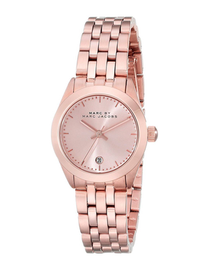 Marc Jacobs Peeker Rose Gold Dial Stainless Steel Strap Watch for Women - MBM3374