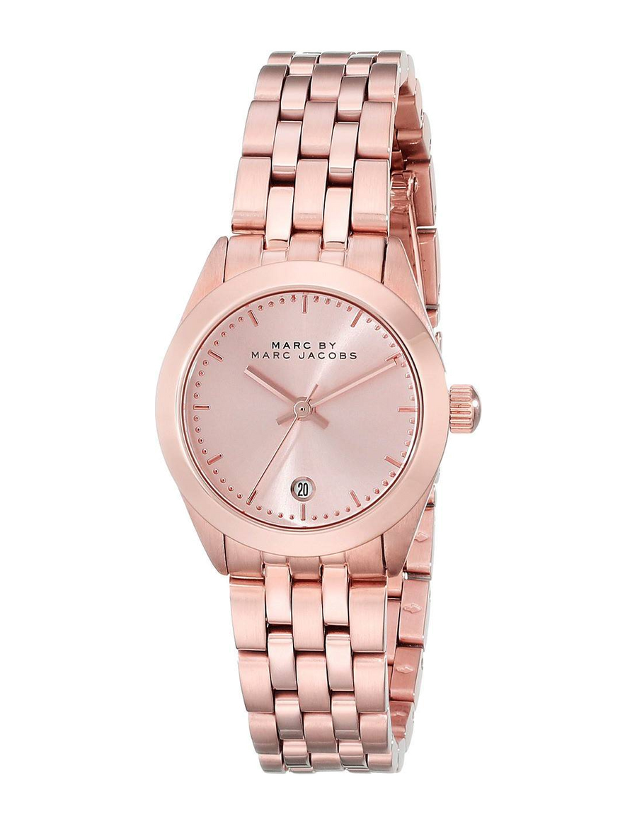 Marc Jacobs Peeker Rose Gold Dial Rose Gold Steel Strap Watch for Women - MBM3374