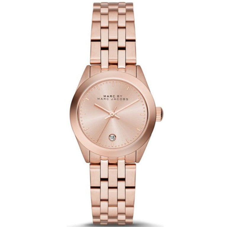 Marc Jacobs Peeker Rose Gold Dial Rose Gold Steel Strap Watch for Women - MBM3374