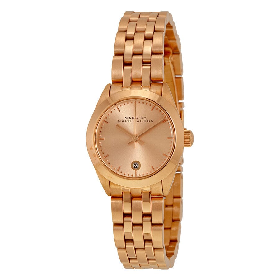 Marc Jacobs Peeker Rose Gold Dial Rose Gold Steel Strap Watch for Women - MBM3374