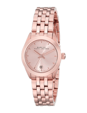 Marc Jacobs Peeker Rose Gold Dial Rose Gold Steel Strap Watch for Women - MBM3374