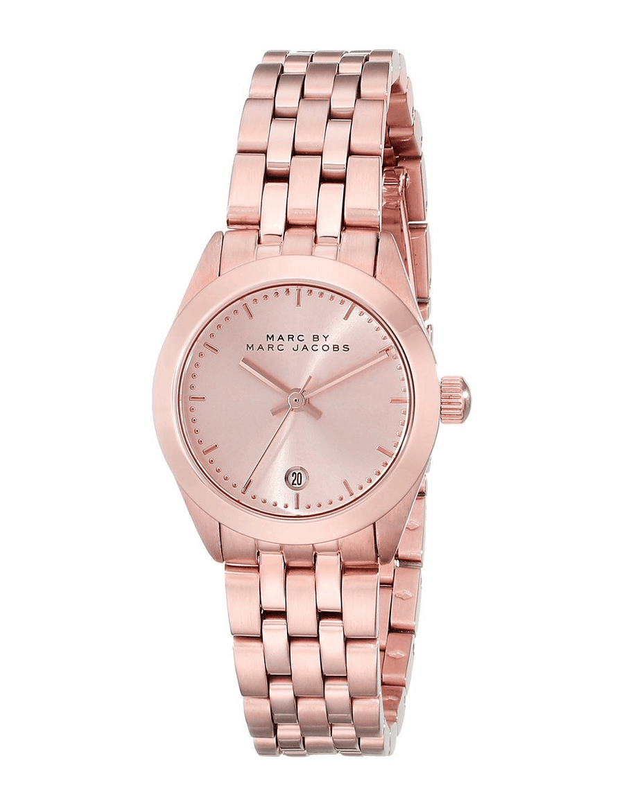 Marc Jacobs Peeker Rose Gold Dial Rose Gold Steel Strap Watch for Women - MBM3374