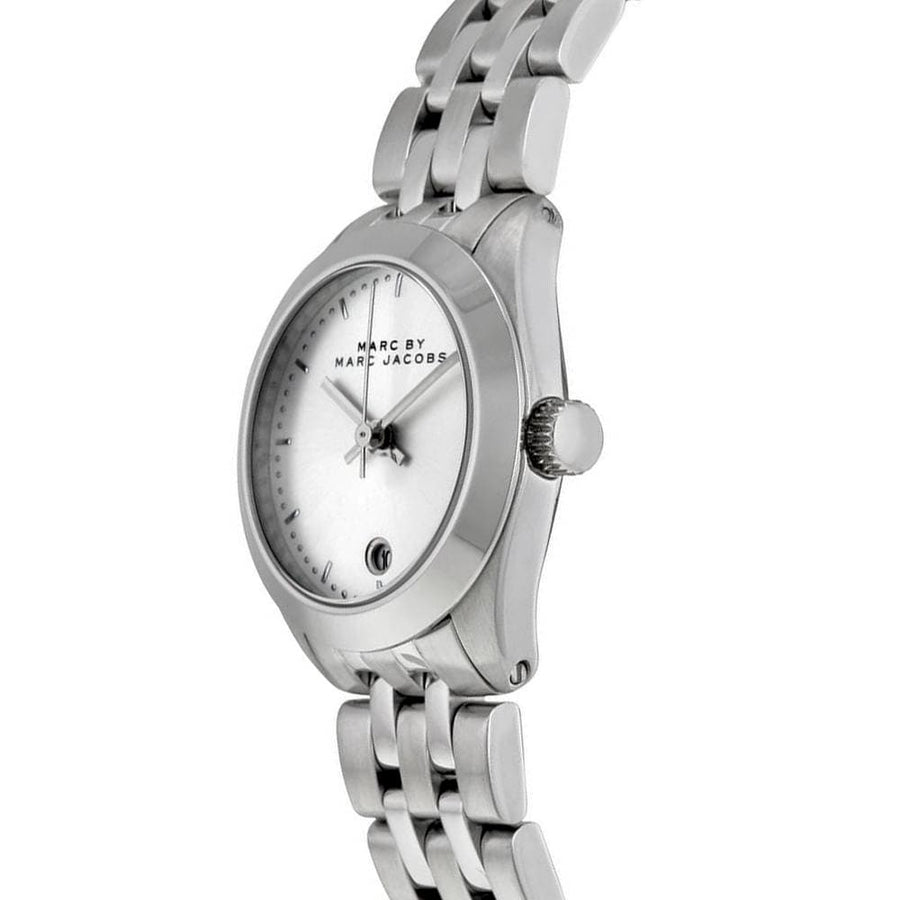 Marc Jacobs Peeker Silver Dial Silver Steel Strap Watch for Women - MBM3373
