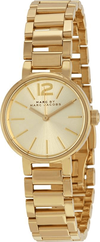 Marc Jacobs Peggy Gold Dial Gold Steel Strap Watch for Women - MBM3405