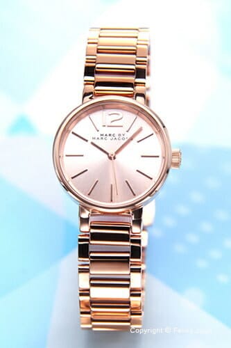 Marc Jacobs Peggy Rose Gold Dial Rose Gold Steel Strap Watch for Women - MBM3406