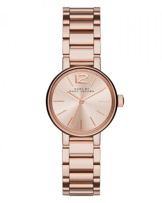 Marc Jacobs Peggy Rose Gold Dial Rose Gold Steel Strap Watch for Women - MBM3406