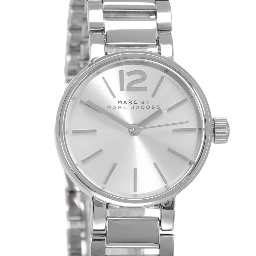 Marc Jacobs Peggy Silver Dial Silver Steel Strap Watch for Women - MBM3404