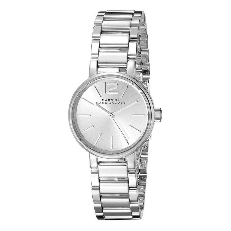Marc Jacobs Peggy Silver Dial Silver Steel Strap Watch for Women - MBM3404