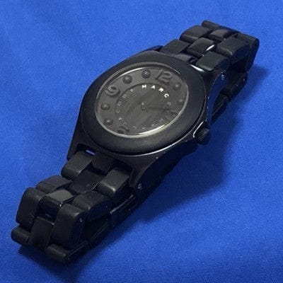 Marc Jacobs Pelly Black Dial Black Silicon Strap Watch for Women - MBM2511