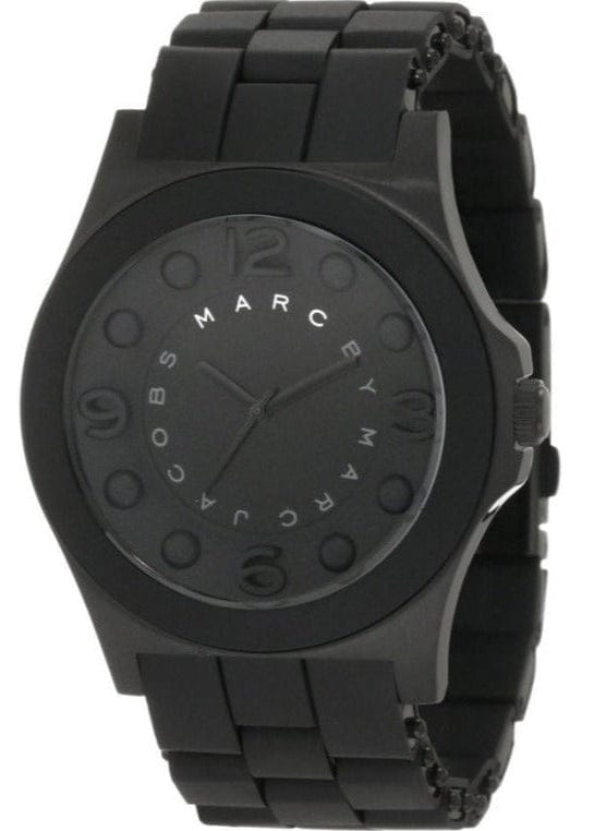 Marc Jacobs Pelly Black Dial Black Silicon Strap Watch for Women - MBM2511