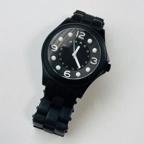 Marc Jacobs Pelly Black Dial Black Silicone Strap Watch for Women - MBM2507