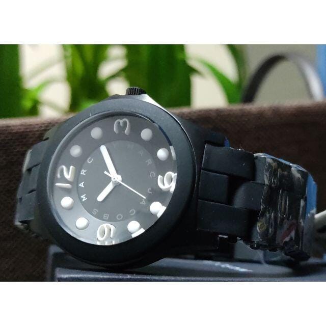 Marc Jacobs Pelly Black Dial Black Silicone Strap Watch for Women - MBM2507