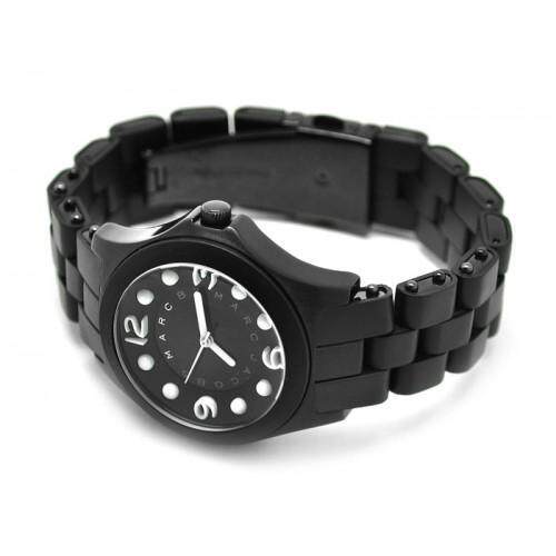 Marc Jacobs Pelly Black Dial Black Silicone Strap Watch for Women - MBM2507