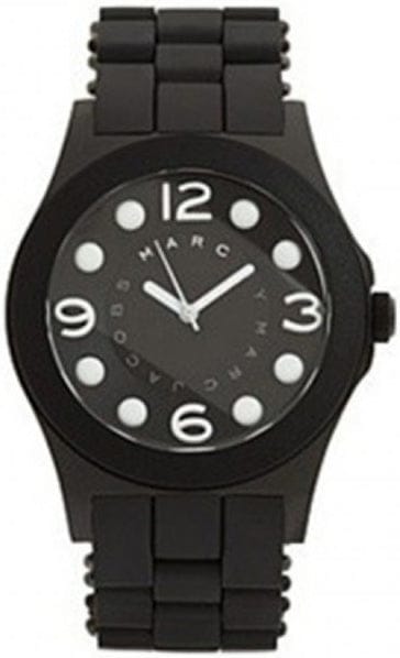 Marc Jacobs Pelly Black Dial Black Silicone Strap Watch for Women - MBM2507