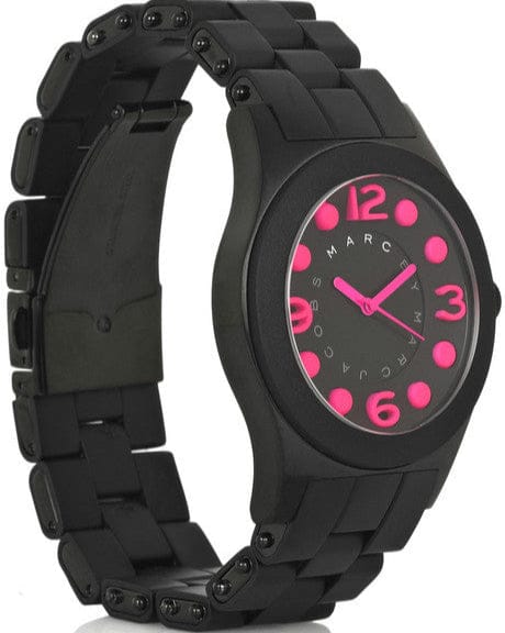 Marc Jacobs Pelly Black Dial Black Silicone Strap Watch for Women - MBM2517