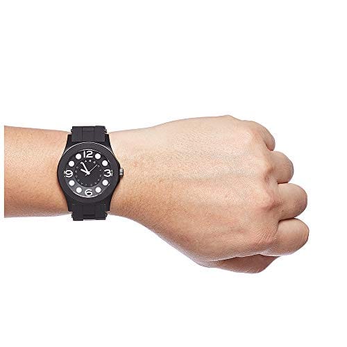 Marc Jacobs Pelly Black Dial Black Silicone Strap Watch for Women - MBM2527