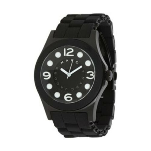 Marc Jacobs Pelly Black Dial Black Silicone Strap Watch for Women - MBM2528
