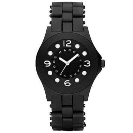 Marc Jacobs Pelly Black Dial Black Silicone Strap Watch for Women - MBM2528