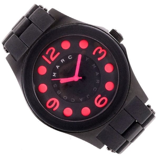 Marc Jacobs Pelly Black Dial Black Silicone Strap Watch for Women - MBM2529