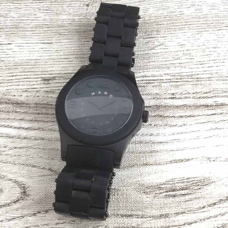 Marc Jacobs Pelly Black Dial Black Silicone Strap Watch for Women - MBM2531